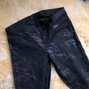Helmut Lang print denim legging